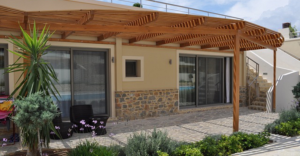 Brand new luxury villa, boasting landscaped roof terrace with stunning sea and mountain views.